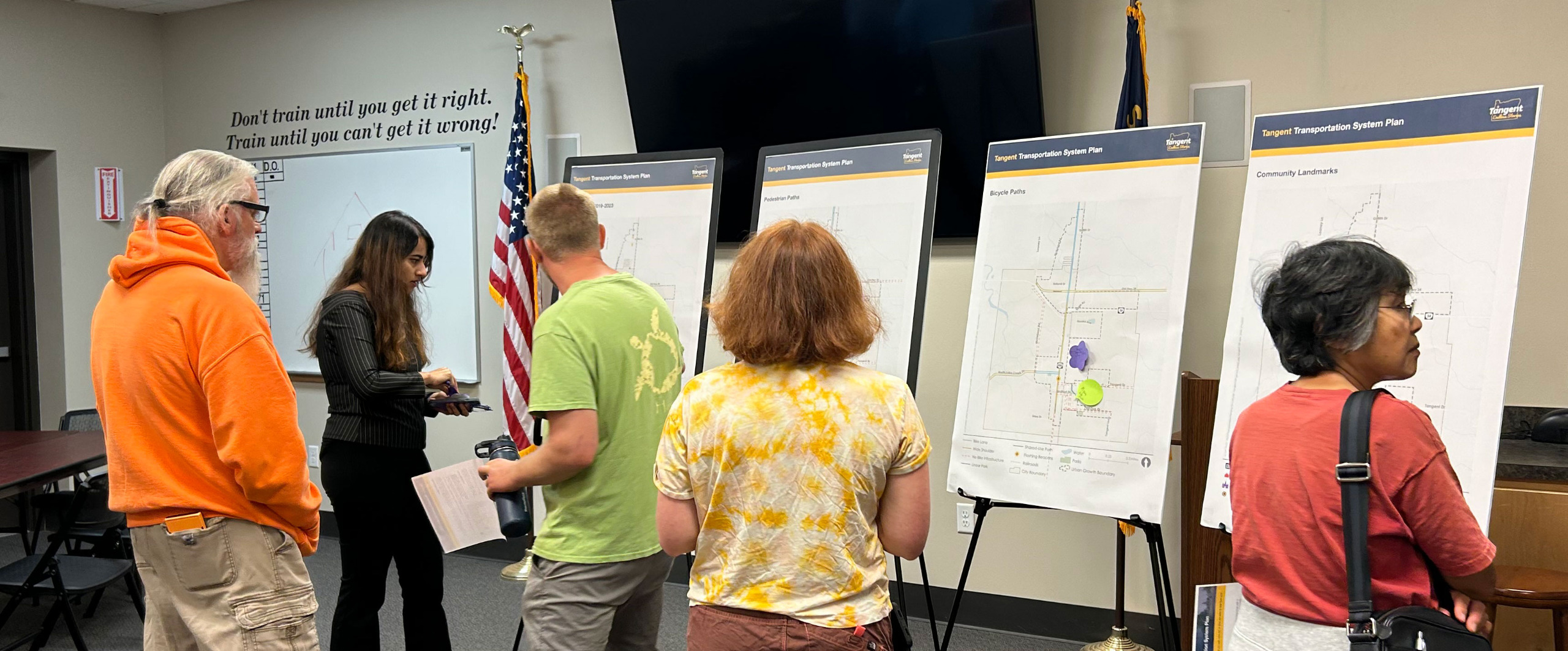 Attendees at an Open House.